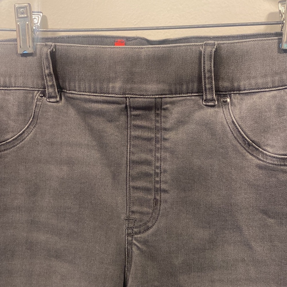 COPY - Spanx skinny jeans in grey. Size large. Worn once.